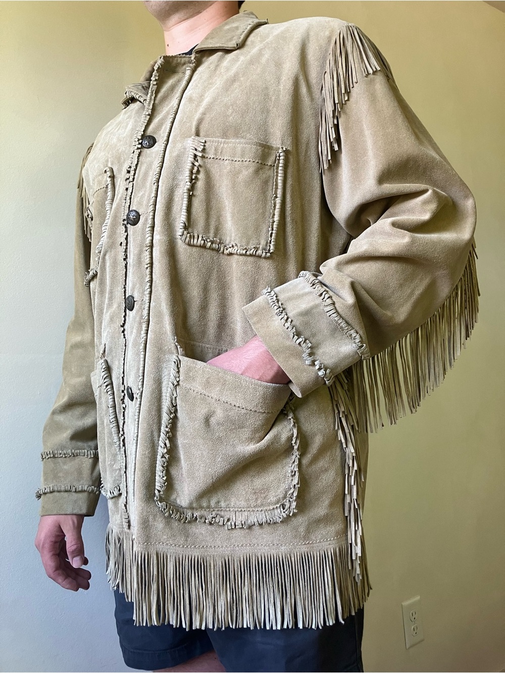 Scully | Vintage Suede Western Cowboy Fringe Jacket